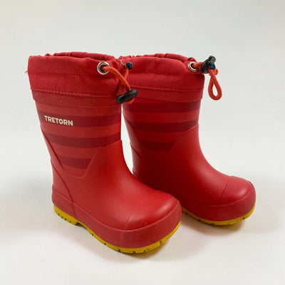 Tretorn red thermo rain boots 23 1