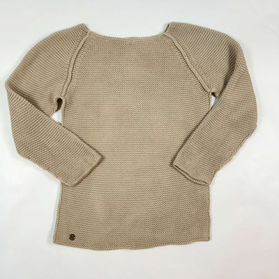 Little Hedonist beige cotton knit pullover 122 1