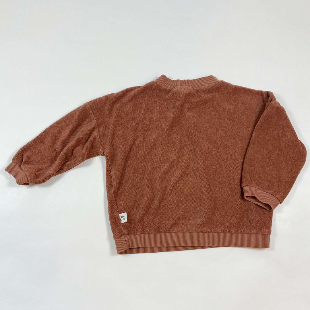 Mainio rust coloured terry sweatshirt 86/92 3