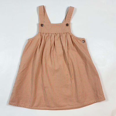 Knot soft red stripe pinafore 4Y/104 1