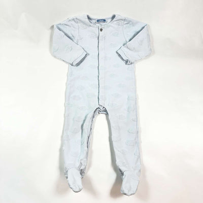 Jacadi baby blue cloud pyjama with feet 12M 1