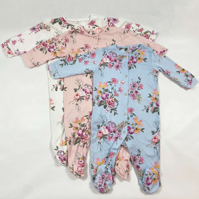 Next floral footed pyjamas set of 3 6-9M 1