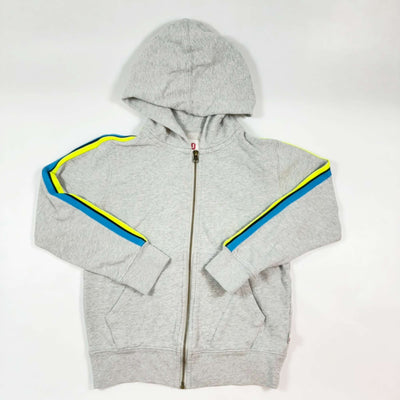 AO76 grey melange zip hoodie with neon stripes 10Y 1