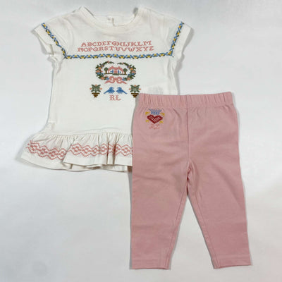 Ralph Lauren folklore pink baby set 9M 1