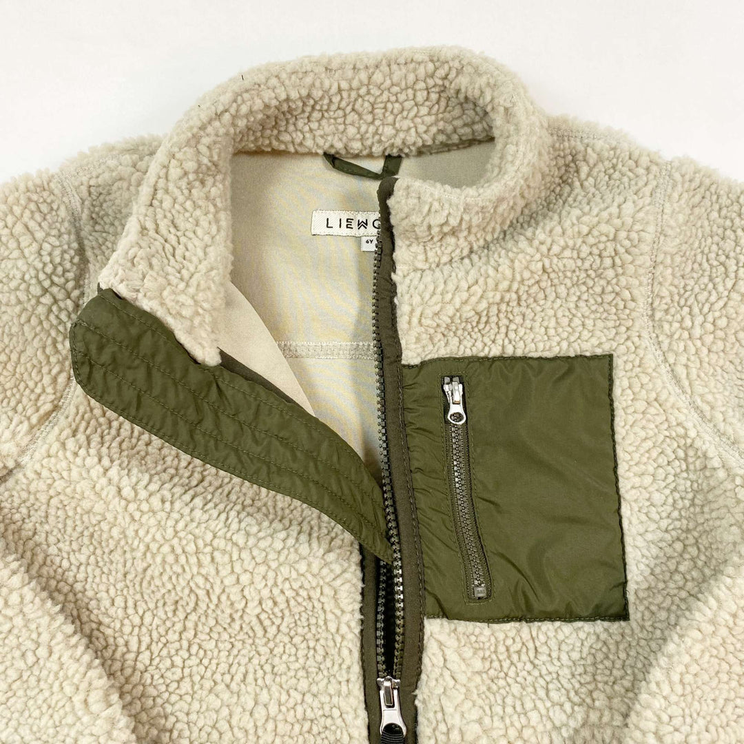 Liewood sherpa zip fleece jacket 6Y 2