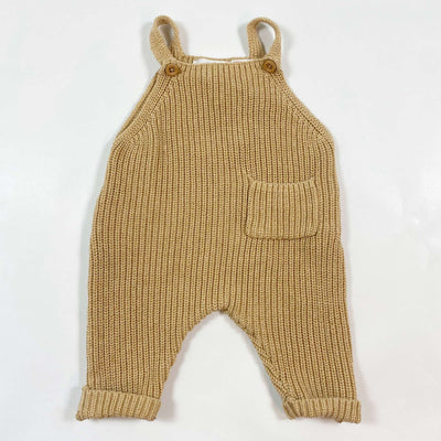 Zara camel cotton knit dungarees 0-1M/56 1