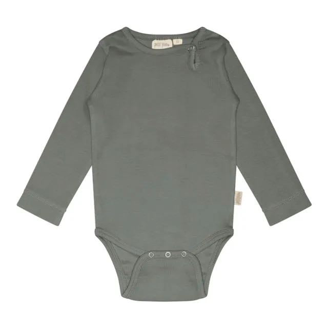 Petit Piao green organic cotton rib body Second Season 80 1