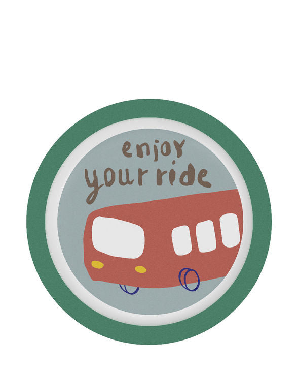 Sebra Little Driver Melamine Dinner Plate Second Season 21.5 cm