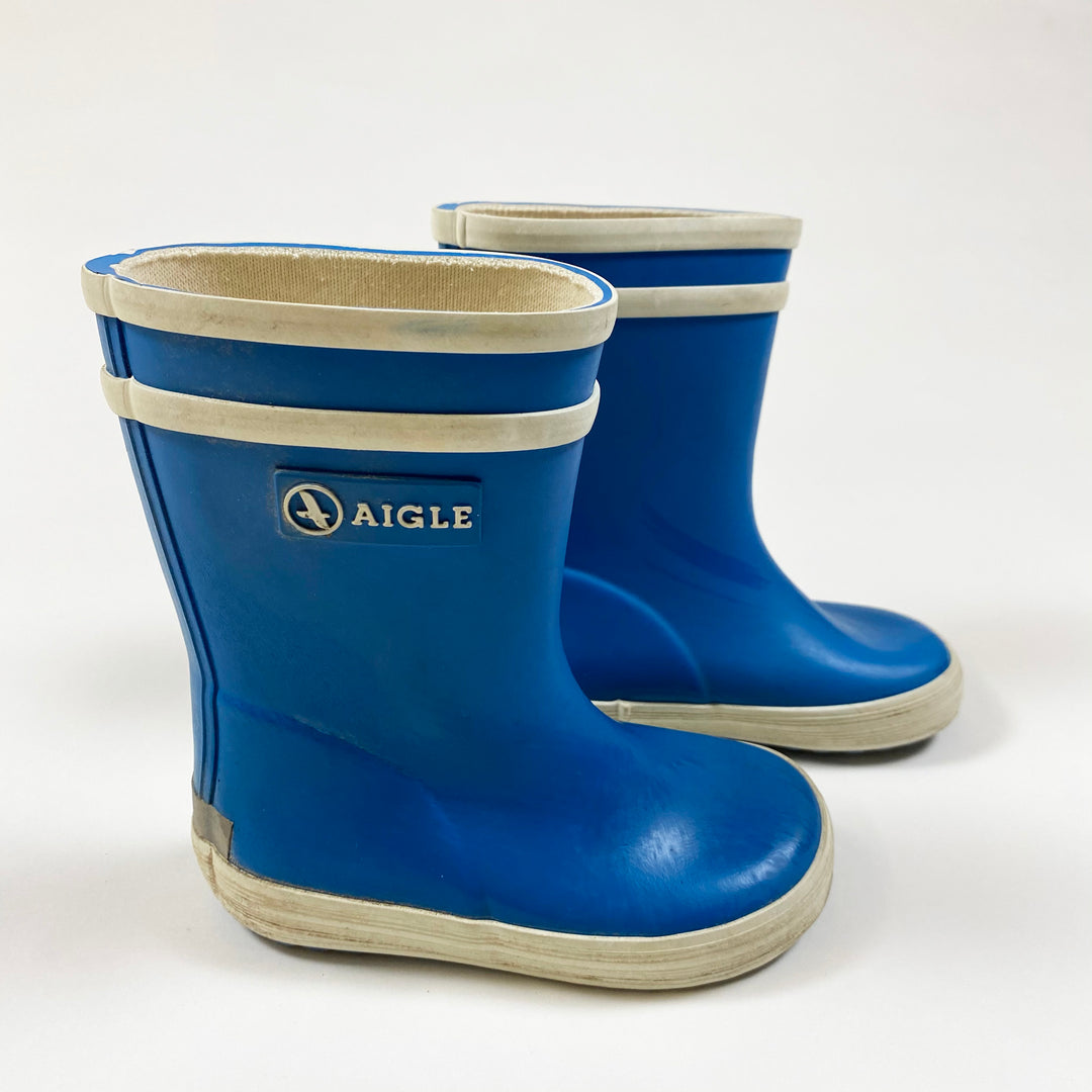 Aigle blue classic wellies 22