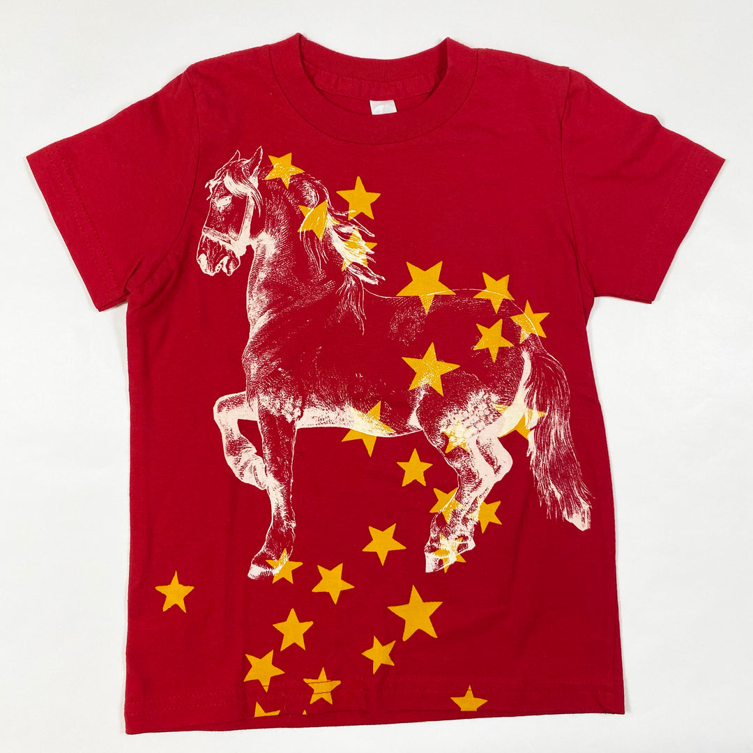 Lucky Fish red horse T-shirt Second Season 4Y 1