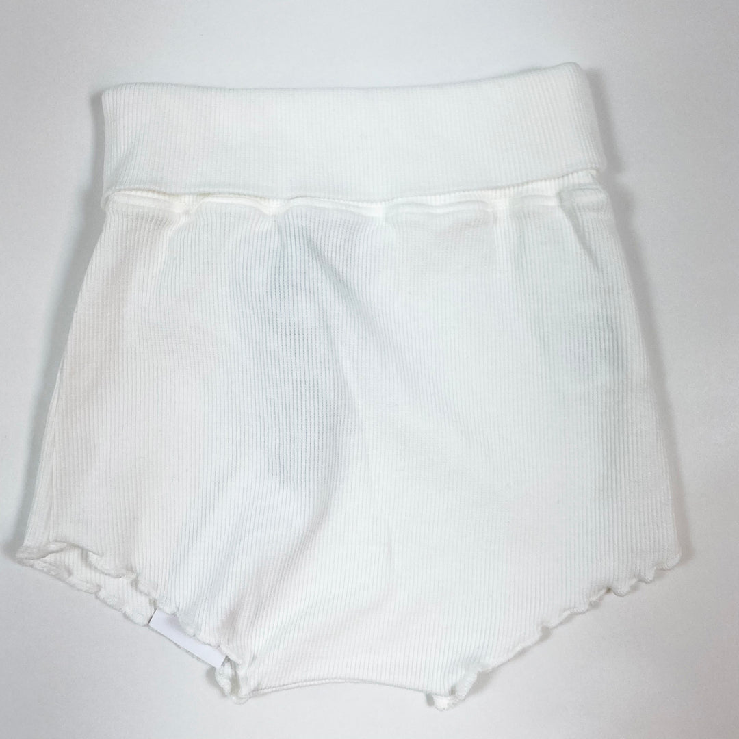 1+ In The Family off-white rib Calais bloomers 9M 1