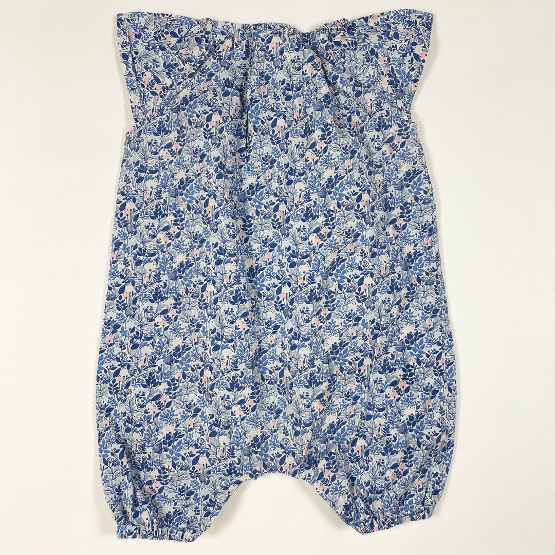 Serendipity Organics blue floral summer jumpsuit 62/3M