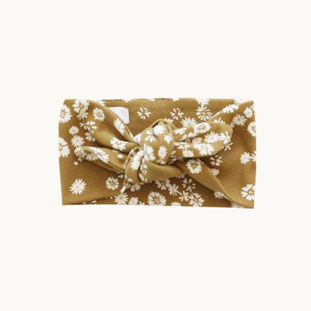 Jamie Kay camel daisy floral baby headband Second Season Baby