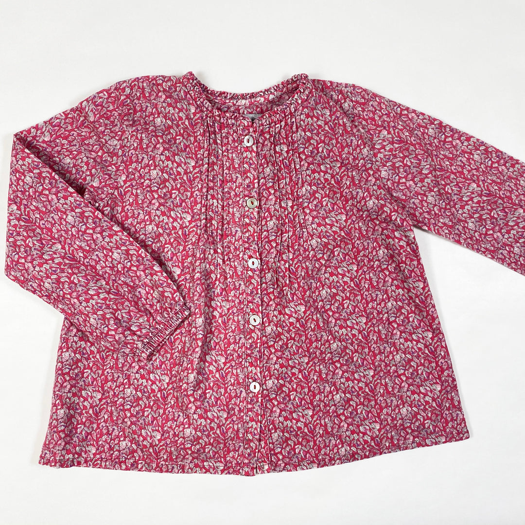 Christina Rohde pink floral blouse 4Y 1