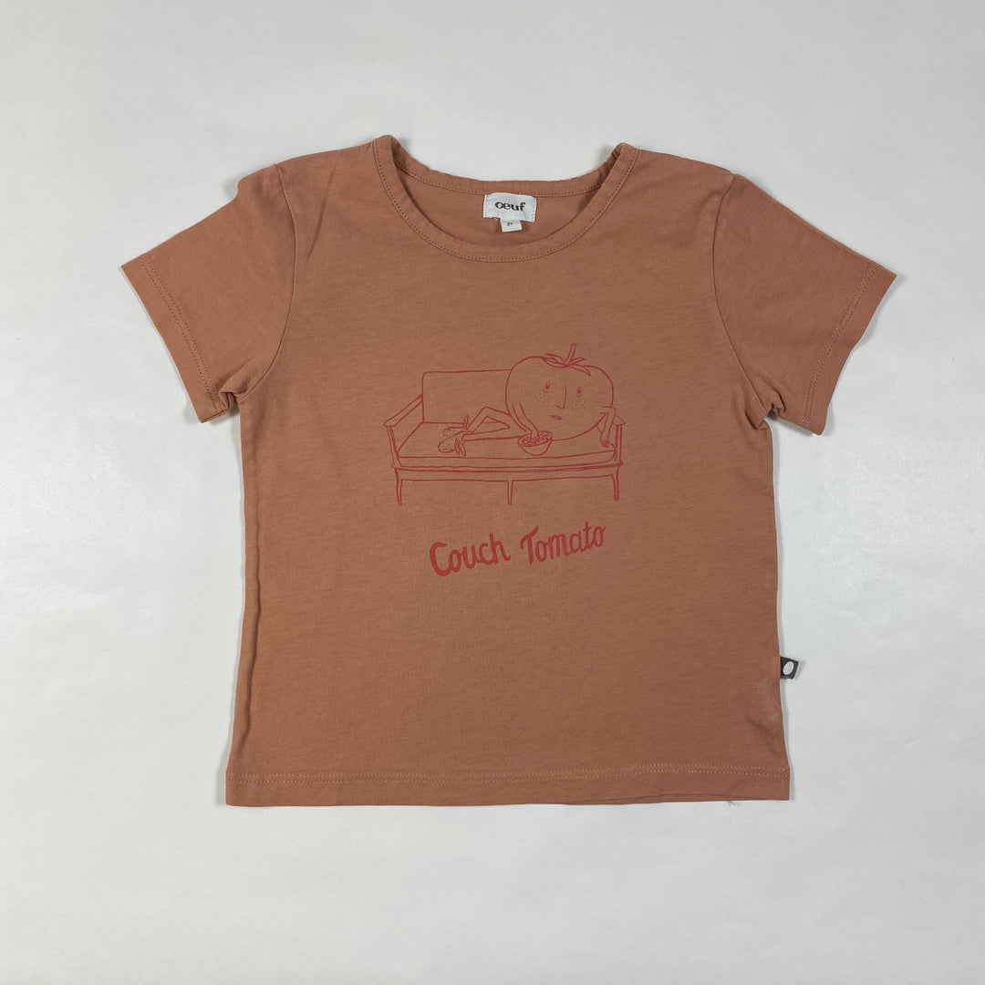 Oeuf NYC rust Couch Tomato T-shirt 2Y 1