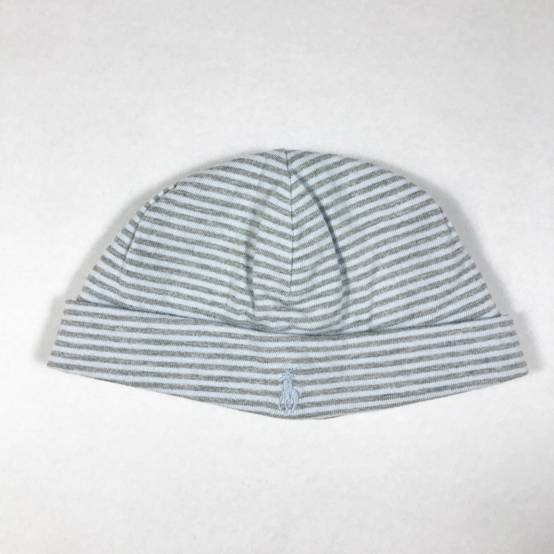 Ralph Lauren light grey baby hat 3M
