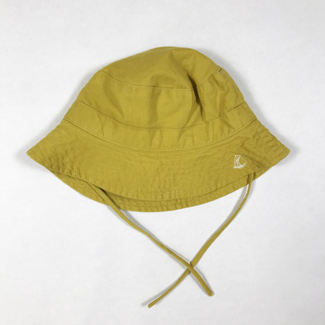 Petit Bateau mustard sunhat 3-6M/67