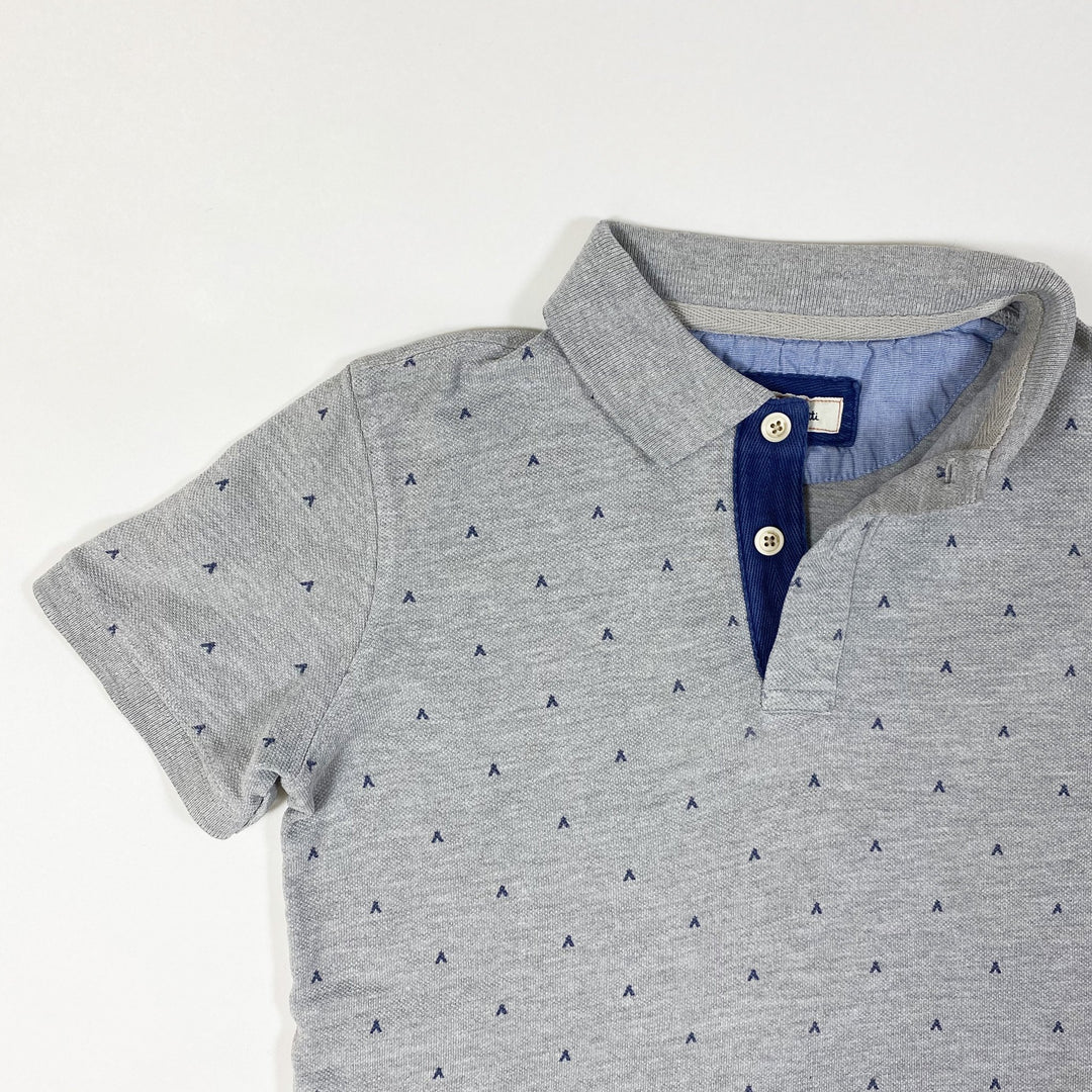 Massimo Dutti graues Kurzarm-Poloshirt 7-8Y/128-134