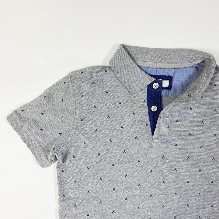 Massimo Dutti graues Kurzarm-Poloshirt 7-8Y/128-134