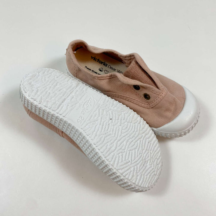 Victoria pale pink canvas slip-ons 26 2