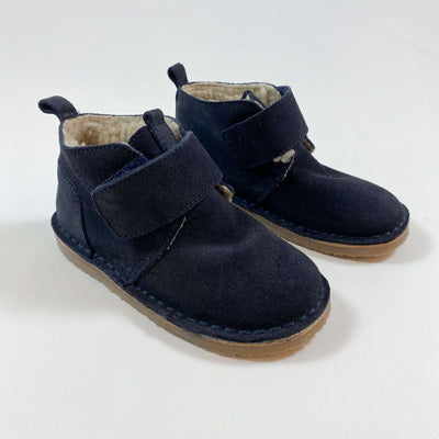 Zara navy fur lined desert boots 25 1