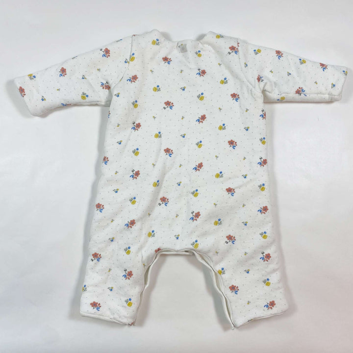 Petit Bateau quilted floral jumpsuit 6M/67 2