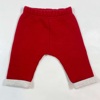 Petit Bateau red quilted baby trousers 6M/67 1
