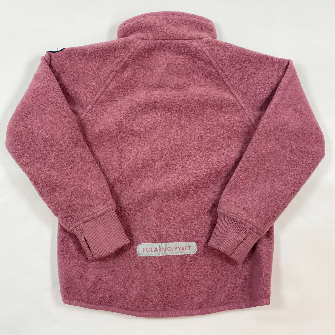 Polarn O. Pyret dark pink wind fleece zip jacket 3-4Y/104 3