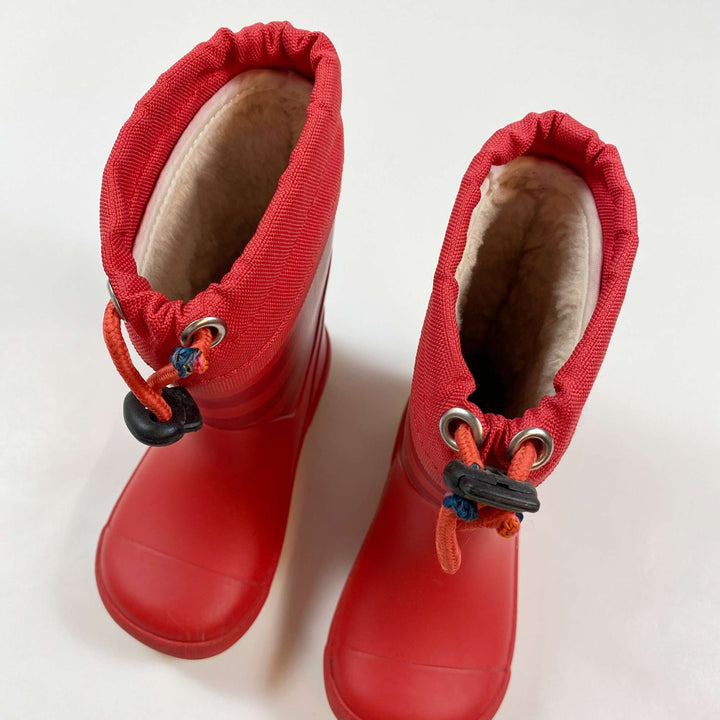 Tretorn red thermo rain boots 23 3