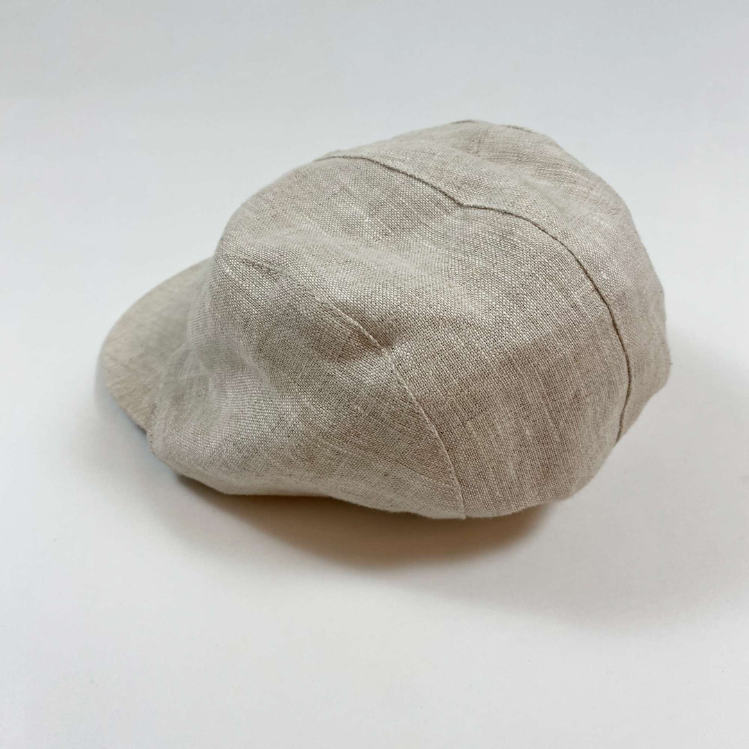 Caribou pale sand linen cap Grand/4-6Y 2