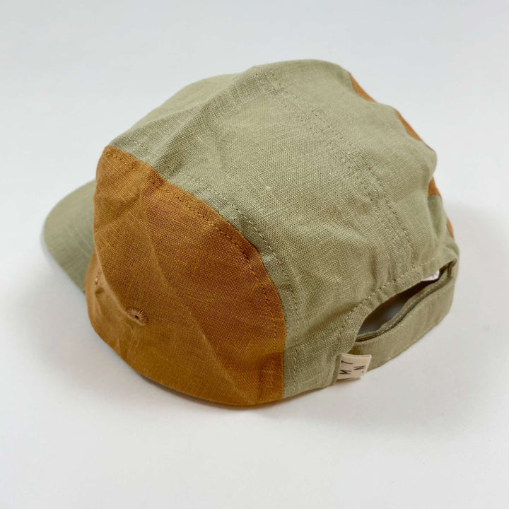 Matona green/almond/rust linen cap/Matona Second Season Large/55-60 2