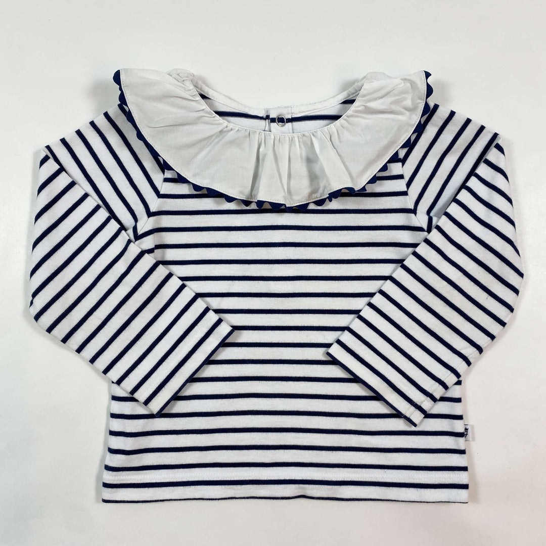 Jacadi mariniere blouse with clown collar 24M/86 1