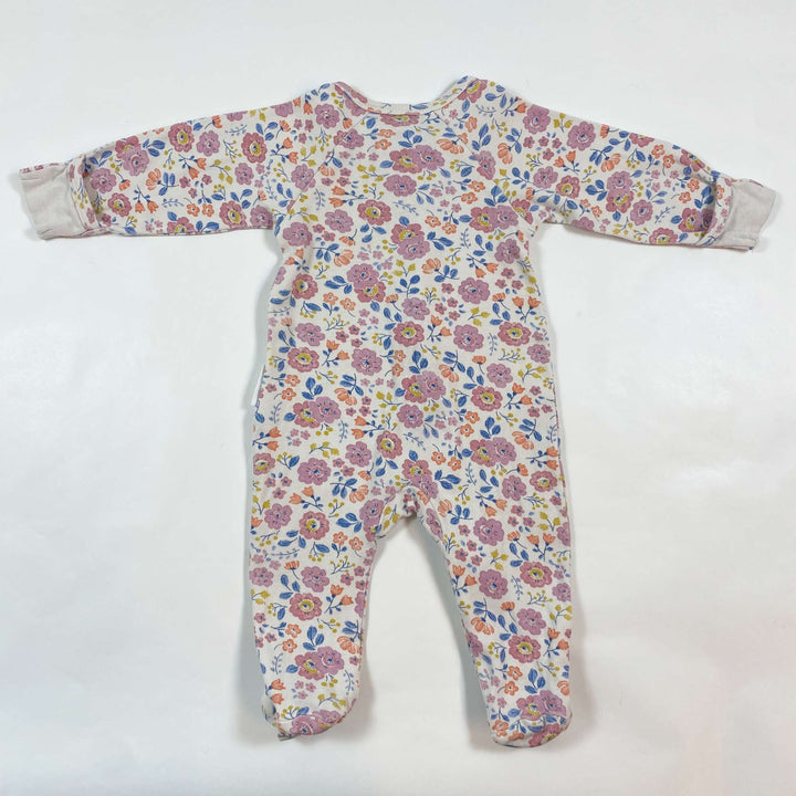 Pure Baby floral sleepsuit with zip 0-3M 3