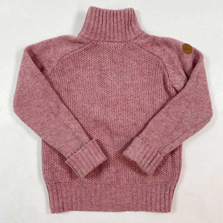 Tufte Norway vintage pink wool half-zip sweater 98/104 2