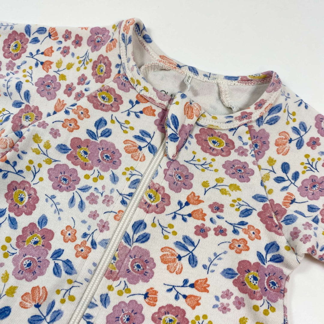 Pure Baby floral sleepsuit with zip 0-3M 2