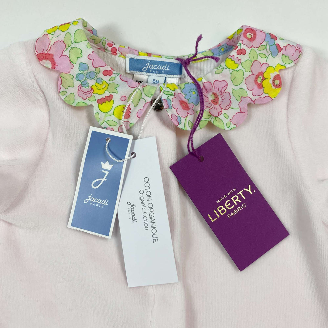 Jacadi Liberty collar velvet sleepsuit Second Season 6M/67 2