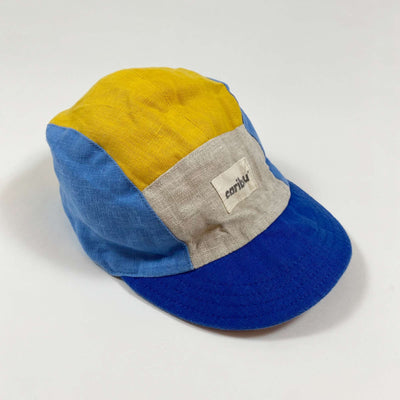 Caribou blue colour block linen cap Grand/4-6Y 1
