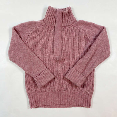 Tufte Norway vintage pink wool half-zip sweater 98/104 1