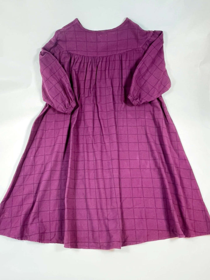 Nico Nico bordeaux checked oversize flanell dress 12Y 2