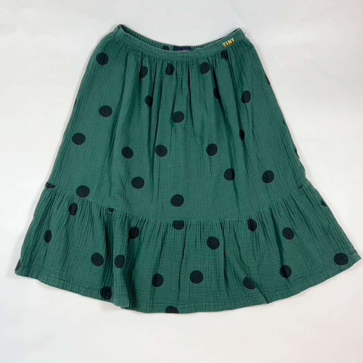 Tinycottons green dot muslin skirt 10Y 1