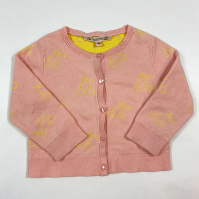 Bonpoint peach pink cherry cardigan 18M 1