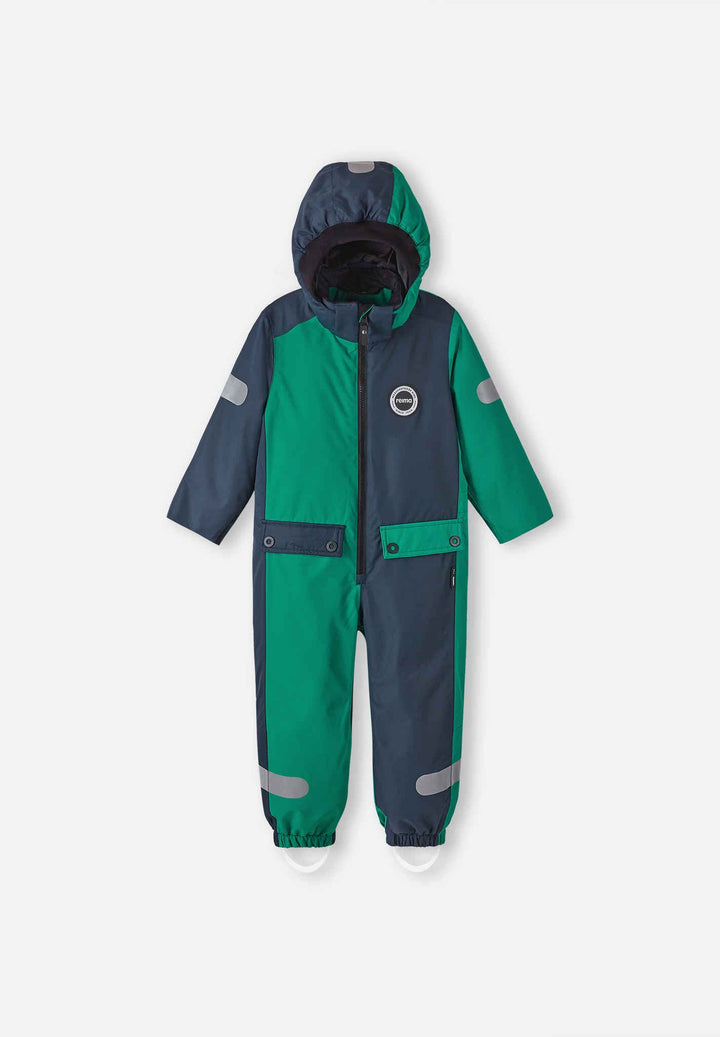 Reima navy/green Sevetti waterproof transition overall 110 4