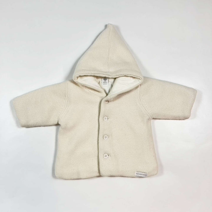 Petit Bateau off-white knit cardigan 1M/54 1