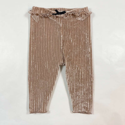 Zara pink velvet trousers 9-12M/80 1