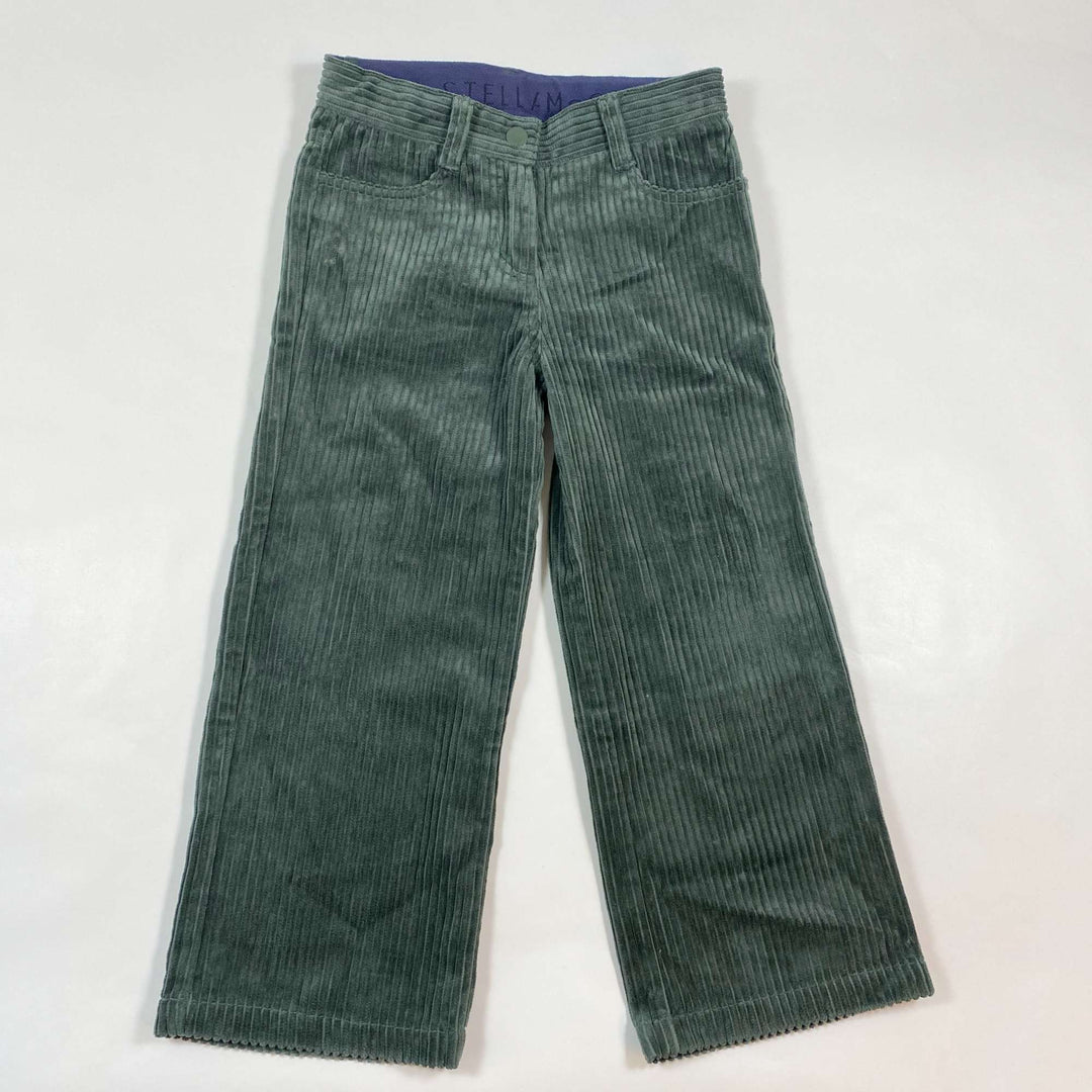 Stella McCartney Kids olive wide corduroy trousers 6Y 1