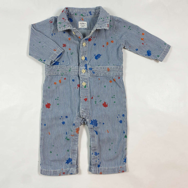 Gap colour splash soft denim jumpsuit 3-6M 1