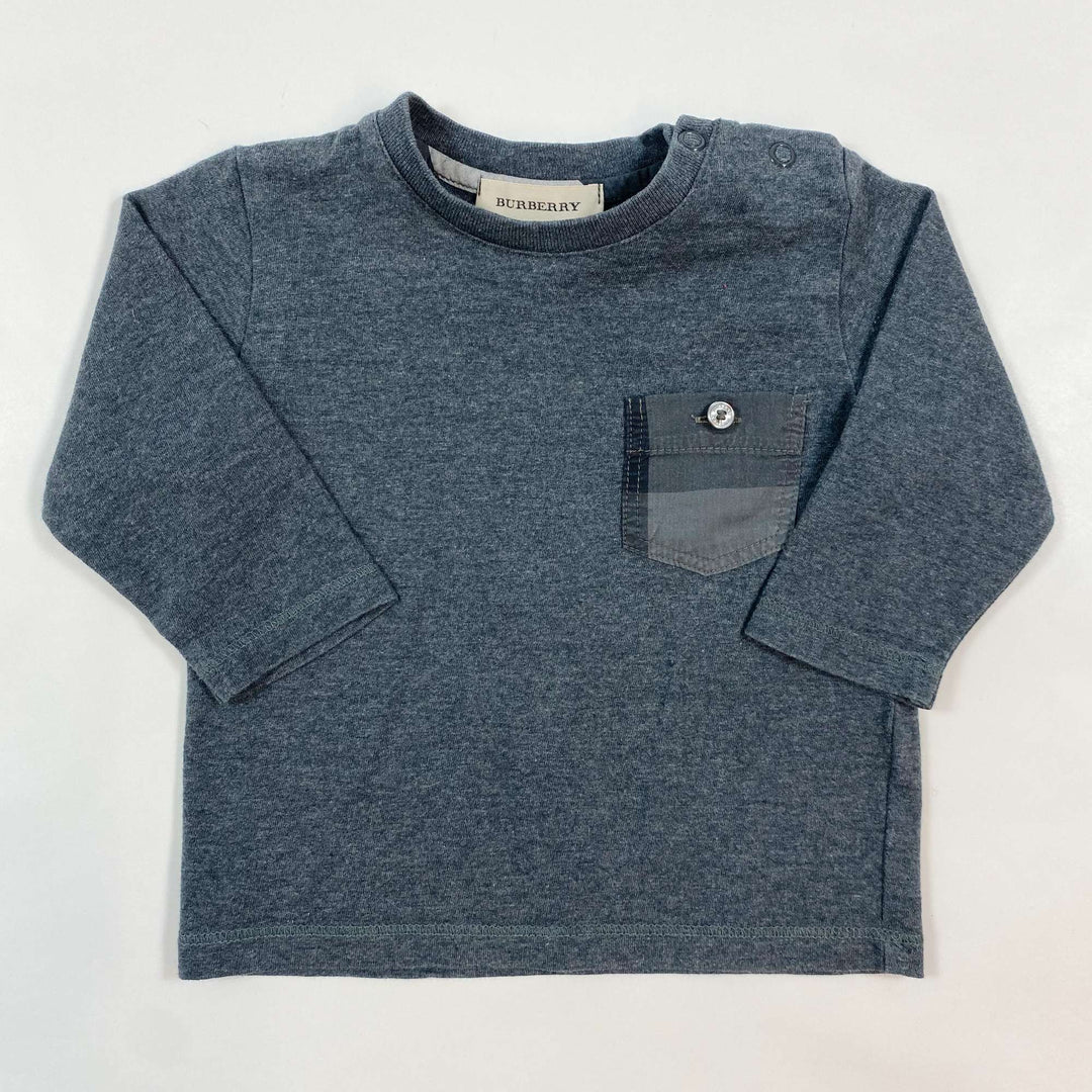 Burberry grey long-sleeved t-shirt 6M/67 1