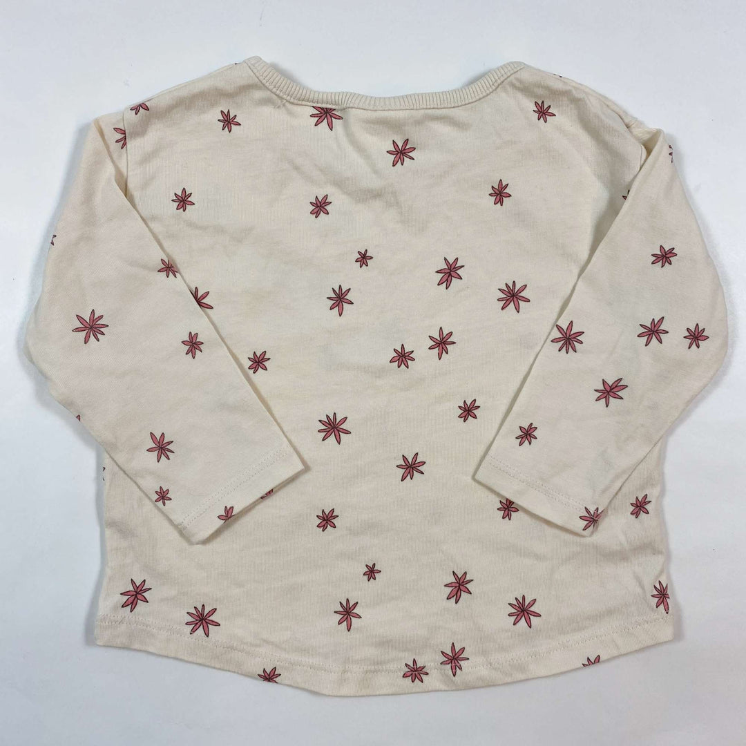 Zara floral longsleeve t-shirt 6-9M/74 2