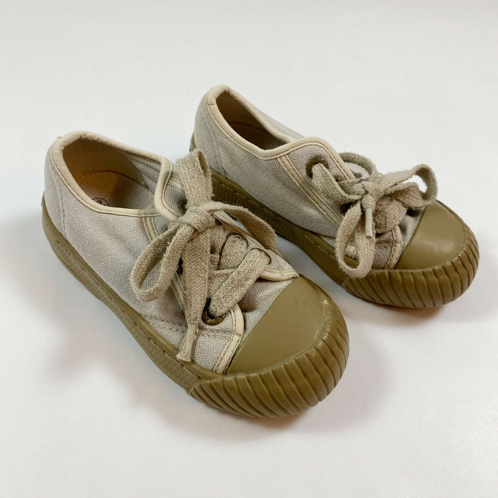 Aigle beige canvas sneakers 26 2