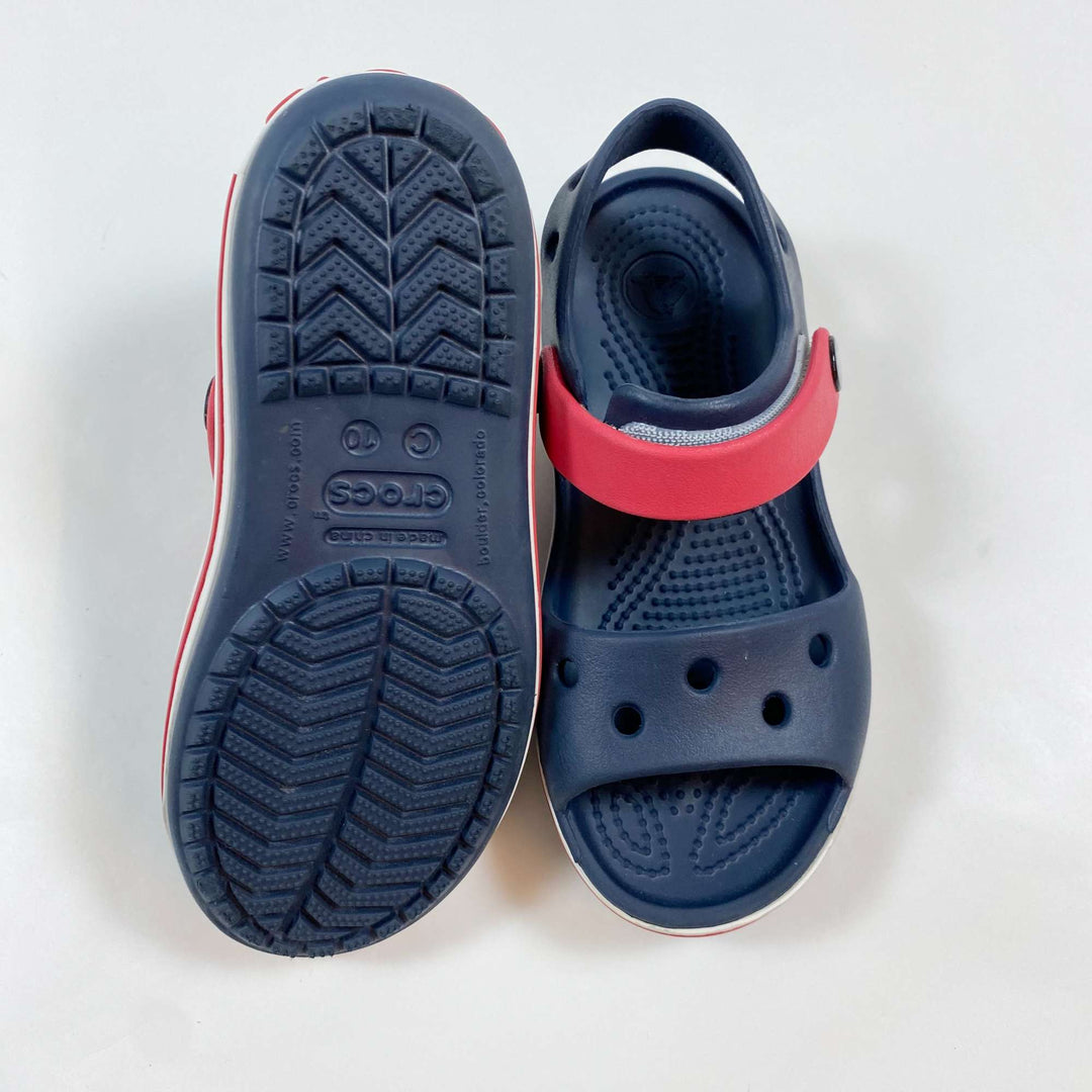 Crocs blue velcro strap sandals 27-28 2